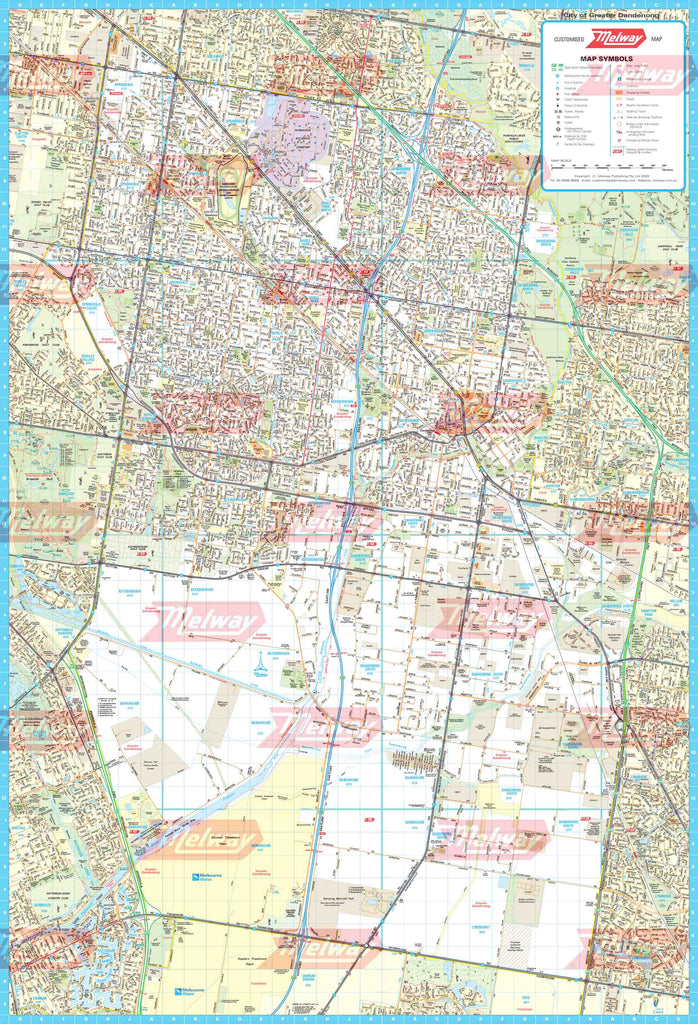 Melway Greater Dandenong Council WallMap - Melway Maps