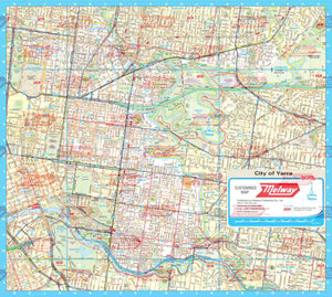 Melway Yarra City Council WallMap - Melway Maps